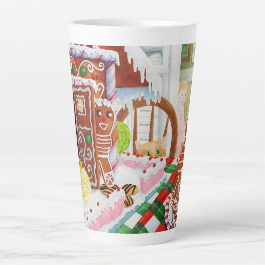 GINGERBREAD SURPRISE Tall Latte Mok (Voorkant)