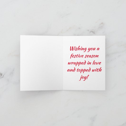 Gingerbread SUV voor Kerstmis Kaart (Binnen)