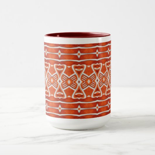 GINGERBREAD Tall Maroon Combo Mok (Midden)
