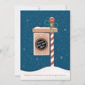 Gingerbread Te Koop Bord Realtor Feestdagenkaart (Voorkant)