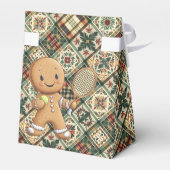 Gingerbread Tennis Grand Slam 🎾🎄aangepaste tekst Bedankdoosjes (Achterkant)