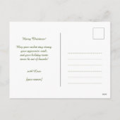 Gingerbread Tennis Grand Slam 🎾🎄aangepaste tekst Feestdagenkaart (Achterkant)