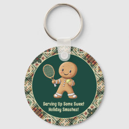 Gingerbread Tennis Grand Slam 🎾🎄aangepaste tekst Sleutelhanger