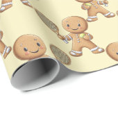 Gingerbread Tennis Grand Slam 🎾🎄 Cadeaupapier (Rol Hoek)