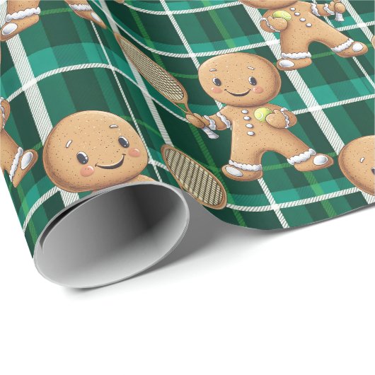Gingerbread Tennis Grand Slam 🎾🎄 Cadeaupapier (Rol Hoek)