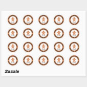 Gingerbread Thank You for Your Order Ronde Sticker (Vel)