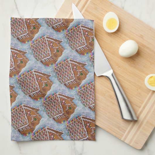 GINGERBREAD THEEDOEK (Quarter Fold)