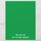 Gingerbread Thema Brief van de Kerstman (Achterkant)