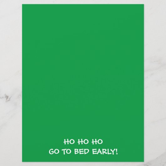 Gingerbread Thema Brief van de Kerstman (Achterkant)