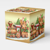 Gingerbread Train Holiday Gift Box Bedankdoosjes (Voorkant Zijde)