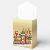 Gingerbread Train Holiday Gift Box Bedankdoosjes (Geopend)