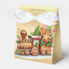 Gingerbread Train Holiday Gift Box Bedankdoosjes