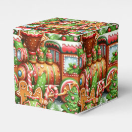 Gingerbread Train Holiday Gift Box Bedankdoosjes