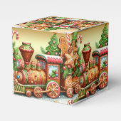 Gingerbread Train Holiday Gift Box Bedankdoosjes (Voorkant Zijde)