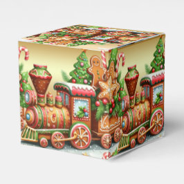 Gingerbread Train Holiday Gift Box Bedankdoosjes