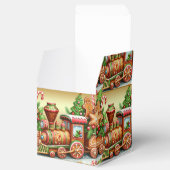 Gingerbread Train Holiday Gift Box Bedankdoosjes (Geopend)