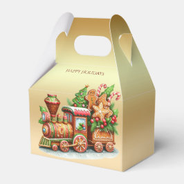 Gingerbread Train Holiday Gift Box Bedankdoosjes