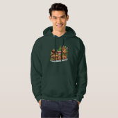 Gingerbread Train Holiday Mannen Hoodie (Voorkant volledig)