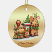 Gingerbread Train Holiday Ornament (Links)