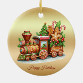 Gingerbread Train Holiday Ornament (Achterkant)