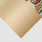 Gingerbread Train Holiday Tissue Paper Tissuepapier (Detail)