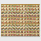 Gingerbread Train Holiday Wrapping Paper Cadeaupapier (Vlak)
