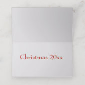 Gingerbread Train kerstfeest Plaatskaartje (Binnenkant ongevouwen)