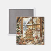 Gingerbread Treats Window #1 Magneet (Voorkant / Achterkant)