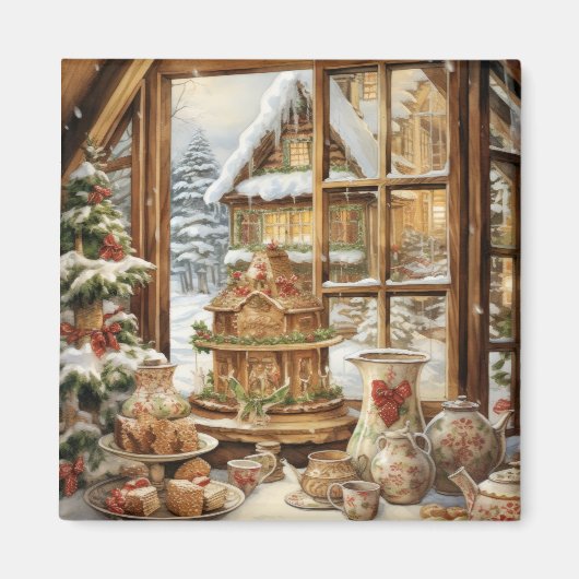 Gingerbread Treats Window #1 Magneet (Voorkant)
