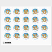 Gingerbread Trio Ronde Sticker (Vel)