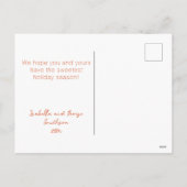 Gingerbread "uit ons huis" kerst Briefkaart (Achterkant)