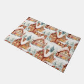 Gingerbread Vakantie Kerstmis Patroon Deurmat (Schuin)