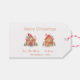 Gingerbread "Van Ons Huis" Kerstcadeau Tags Cadeaulabel