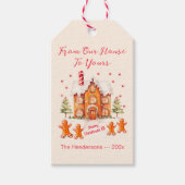 Gingerbread van ons huis Kerstmis Cadeaulabel (Voorkant)
