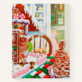 GINGERBREAD VERASSING 8.5x11 Spiral Notebook Notitieboek (Voorkant)