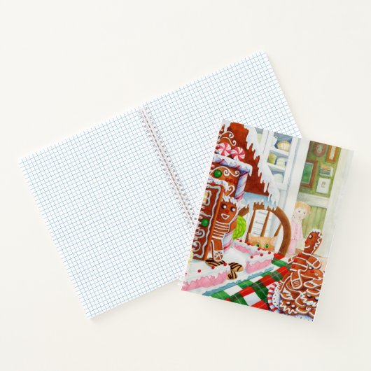 GINGERBREAD VERASSING 8.5x11 Spiral Notebook Notitieboek (Binnen)