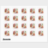 GINGERBREAD VERASSING Kleine Vierkante Envelope Ze Sticker (Vel)