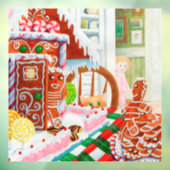 GINGERBREAD VERASSING Vierkant Raam Sticker Decal (Vel 3)