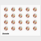 GINGERBREAD VERRASSEN Kleine ronde envelop afdicht Ronde Sticker (Vel)