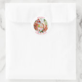GINGERBREAD VERRASSEN Kleine ronde envelop afdicht Ronde Sticker (Tas)