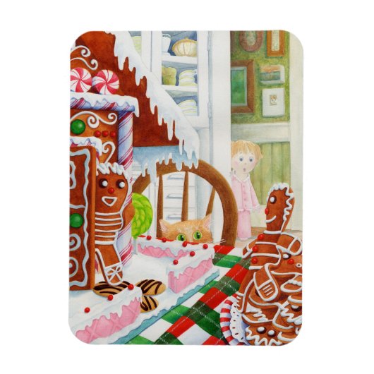 GINGERBREAD VERRASSING 3x4 Flexibele magneet (Verticaal)