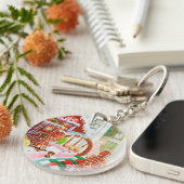 GINGERBREAD VERRASSING Acryl Circle Sleutelhanger (Voorkant Rechts)
