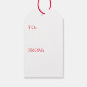 GINGERBREAD VERRASSING Cadeau Labels Cadeaulabel (Achterkant)