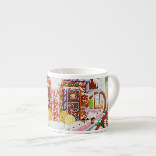 GINGERBREAD VERRASSING Espresso Cup Kop (Voorkant rechts)
