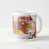 GINGERBREAD VERRASSING Grote Witte Mok (Voorkant rechts)