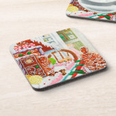 GINGERBREAD VERRASSING Hard Plastic Onderzetters (Linkerzijde)