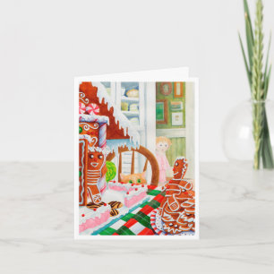GINGERBREAD VERRASSING Kerstbriefje Kaart
