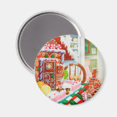 GINGERBREAD VERRASSING Ronde Magneet (Voorkant / Achterkant)