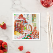GINGERBREAD VERRASSING StandaardCocktailPapier Ser Servet (Insitu)