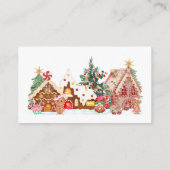 Gingerbread Village Baby shower Luier Raffle Kaart (Achterkant)